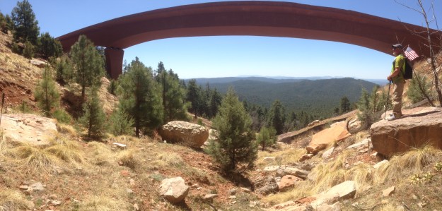Bypassing bridge with little room for walkers