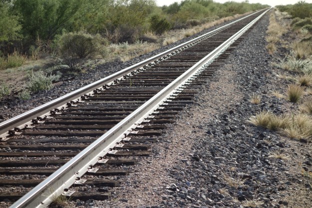 Rails we walked in the desert