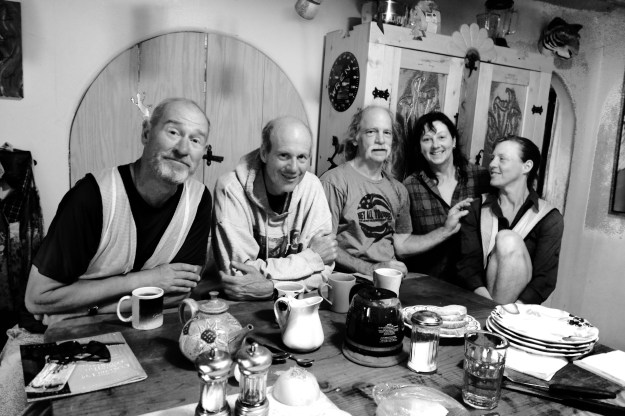 Locals in Truchas N.m. Invite us to breakfast as we walk past their home
