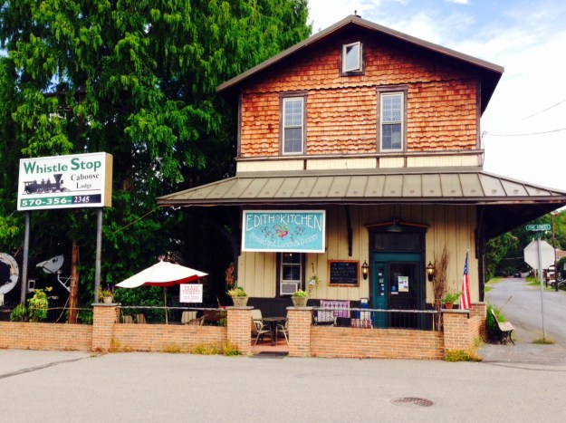 Old train station converted to "Edith's Kitchen" in Catawissa, pa.